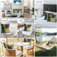 thumbnail image 6 of Abstract Color Block Outdoor Pillow Covers Pack of 2 Yellow Block Gradient Black Waterproof Throw Pillow Covers Decorative Cushion Cases for Patio Garden Tent Balcony Couch 20x20 inch, 6 of 8