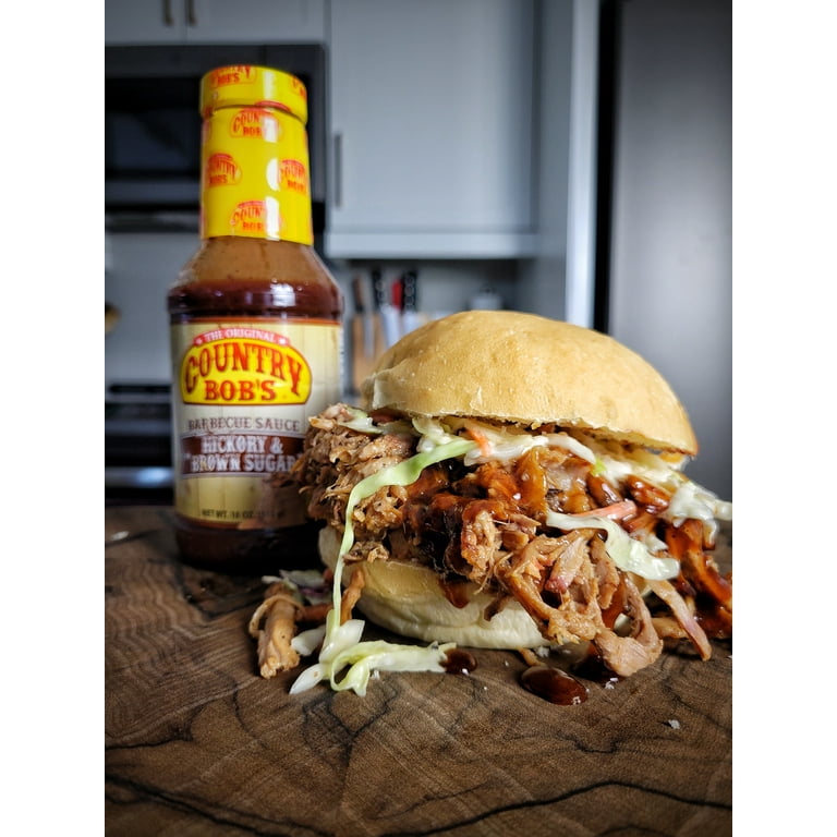 Country Bob's Hickory Brown Sugar BBQ Sauce, 18 oz Perfect for