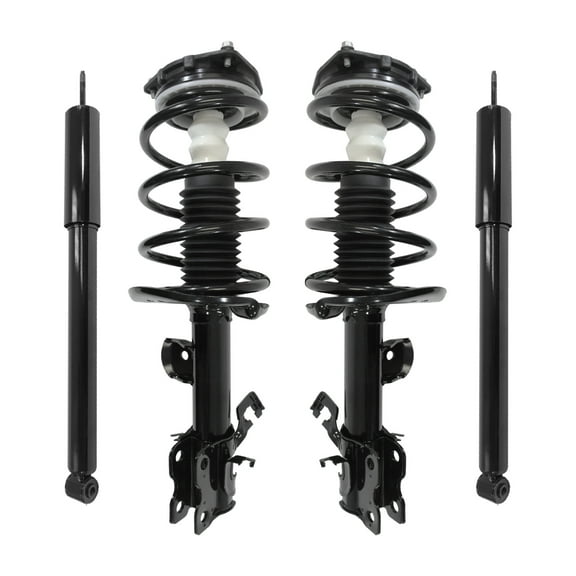 Unity Automotive Front & Rear Complete Strut Assembly Shock Kit Fits 2011-2017 Nissan Juke, 4-11043-255180-001