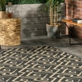 thumbnail image 7 of nuLOOM Sammi Geometric Trellis Indoor/Outdoor Area Rug, 4' x 6', Sammi Charcoal, 7 of 7