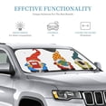 thumbnail image 3 of Fuzoiu Gnomes Are Holding School Supplies Print Car Windshield Sunshade,Foldable Reflective Sun Visor,Windshield Sun Shade,UV Rays Sun Visor Shade,Auto Front Sun Shield Shade-Small, 3 of 8