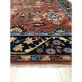 thumbnail image 4 of EORC KR100RT12X18 Hand Knotted Wool Traditional Knot Rug, 11'8 x 18'1, Rust / Navy Area Rug, 4 of 5