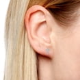 thumbnail image 2 of aaXia 14K Yellow Gold Diamond Accent Cross Stud Earrings, 2 of 3