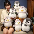 thumbnail image 4 of Juguetes de peluche de pingüino suave, almohada Huggable Kawaii para niños, pareja de peluche, muñeca de bebé de pingüino, regalo de cumpleaños para niños y niñas, 4 of 4