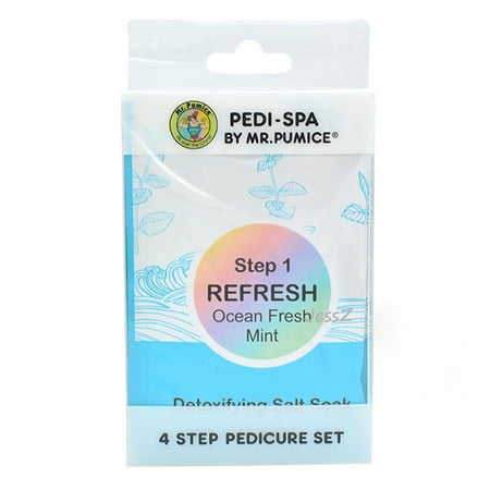 Mr. Pumice Pedi Spa 4 in 1 Pedicure Set Refresh Ocean Fresh Mint PB-PS-0FM
