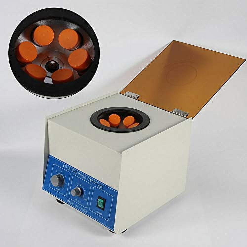 DENEST Benchtop Centrifuge 110V Electric Lab Desktop Centrifuge Machine with Timer and Speed Con
