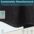 thumbnail image 5 of Stitch & Stone Microfiber Chenille Kitchen Mat - 2 Pack 18"x30" & 24"x40" Black, 5 of 8