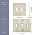 thumbnail image 2 of Yayeee Toggle Light Switch Wall Plate 2-Gang 4.56"x4.48" Decorative Outlet Cover, Pastel Pink Geometric, 2 of 7