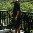 thumbnail image 7 of Mens Outfits 2 Piece Men's 2 Piece Outfits Hipster Patchwork Tee Shirt And Short Set Sports Tracksuits Man Suit Mens Suits 3 Tuxedo Rentals Night for Men Prom Men Black XXL, 7 of 7