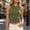 Army Green, variant on Jerdar Womens Summer Solid Color Stretchy Basic Sleeveless Sleeveless Tank Top Casual Ribbed Racerback Basic Fitted Thick Strap Shirts Tops L
