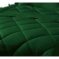 thumbnail image 7 of DNG Creations 3 Piece Ruffle Diamond Comforter All Season 550 GSM Full/Queen Size - 800 Threads Count, 100% Egyptian Cotton Solid Green Colour, 7 of 7