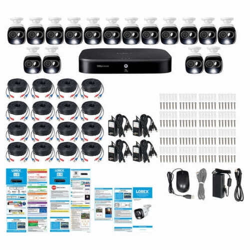 Lorex Df162 G2da 16 Channel 1080p 2tb Dvr Security System With 16 1080p Active Deterrence Cameras Surveillance Walmart Com Walmart Com