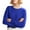 Blue, variant on Asqwmvz Sweater for Women Women's Pullover Sweater Women's Spring And Autumn Winter New Solid Color Knitted Sweater With Roundneck Undercover And Style Long Sleeve Hoodie S-2XL