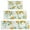 Yellow Lemon Flowers, variant on Lemon Mixed Citrus Fruits DarkGreen Pattern Kitchen Rugs Sets Of 3,Kitchen Runner Rugs Non Skid Washable,Decorative Kitchen Floor Mats for Kitchen,Sink,Laundry,17"x30" 17"x47" 17"x59"
