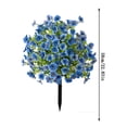 thumbnail image 2 of Artificial Flowers with Ground Stakes, UV Resistant & No Fade Faux Plants, Realistic Silk Flowers for Outdoor Porch, Yard, Garden, Planters, Patio Decor (48 branches, 144 flowers), 2 of 3