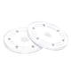 thumbnail image 1 of Soporte giratorio de 6 pulgadas con base de Lazy Susan de bola de acero transparente, paquete de 2, 1 of 5