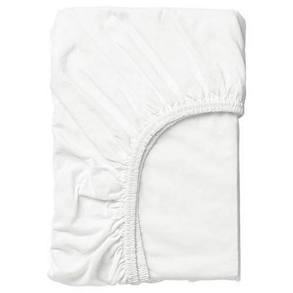 IKEA.. 501.286.14 Len Fitted Sheet, White