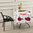 thumbnail image 7 of SKYSONIC Be Mine Love Round Tablecloth 60inch Indoor Wrinkle Free, Red Valentines Gnome Circular Lace Table Cover Washable for Kitchen Dining Decor, 7 of 7