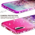 thumbnail image 5 of Samsung Galaxy Note 20 Case w/[Temper Glass] Cute Glitter Liquid Quicksand Floating Sparkle Bling Girls Women - Hot Pink/Blue, 5 of 5