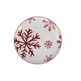 thumbnail image 3 of Holiday Time Red Snowflake Ceramic Dinnerware Set ,12 Pieces, 3 of 7