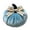 Light Blue, variant on QLUEWX Light Blue Velvet Pumpkin Halloween Decorations, 3.9" Mini Velvet Faux Pumpkin Home Decor with Plaid Bow, Rustic Fall Tabletop Centerpiece for Home Party Gift Thanksgiving Halloween Decor