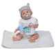 thumbnail image 1 of Muñeca Reborn Baby Doll, juguete de baño para bebés, cuerpo completo de silicona, ojos abiertos con ropa, 20 pulgadas, 50 cm, regalos bonitos realistas, juguete para niño, dinosaurio azul 1 1, 1 of 5