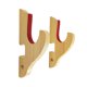 thumbnail image 4 of Soporte de pared con gancho, estante compacto de madera maciza horizontal para exhibición. 1 nivel acolchado, 4 of 9