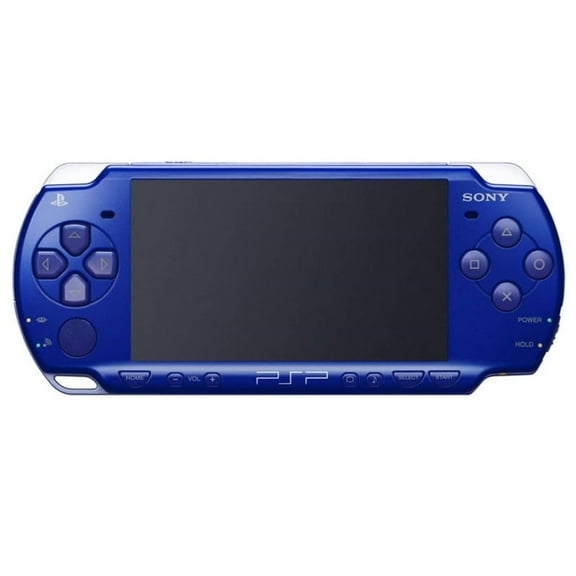 Restored Playstation Portable PSP 2000 Gaming Console with Retrofam Charging Cable, Metallic Blue (Refurbished)