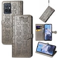 thumbnail image 1 of Funda Cartera FOXDOCK para MOTO E22 4G , Flip PU con Relieve de Gatos y Perros, Tarjetero y Soporte, 1 of 6