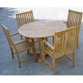 thumbnail image 5 of Teak Tosca Wilshere 5-Pieces Dining Set, 5 of 5