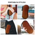 thumbnail image 6 of Vsdgher Orange Glitter Sunglasses Soft Case Neoprene Zipper Eyeglass Case, Zipper Portable Spectacle Cases for Men Women, 6 of 6