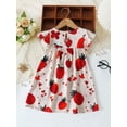 thumbnail image 4 of Tranfacy Dress for Toddler Girls Summer Print Round Neck Casual Fashion for 3 Months‑3 Years, 4 of 4