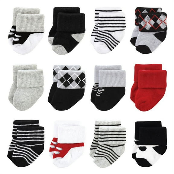 Little Treasure Infant Boy Newborn Socks, Tuxedo, 0-6 Months