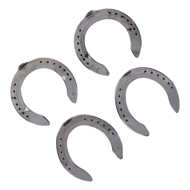 4pcs Lightweight Aluminum Alloy Horseshoes for Horse Riding, Durable and Racecourse Farm Accessory