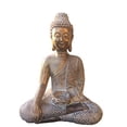 thumbnail image 2 of Buddha Statue Candle Holder, 12" Tall Meditating Buddha with Patina Gold Finish, 2 of 4