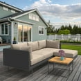 thumbnail image 4 of Covers & All Sunbrella Sectional Sofa Cushions 5″ Thick, Foam Seat & Polyfill Back UV Proof Couch, 4 of 7