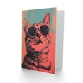 thumbnail image 2 of Artery8 Birthday Card Cool Pet Retro Sunglasses Cat Lover For Him Man Male Dad Brother Son Papa Grandad Greeting Card, 2 of 3
