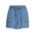 thumbnail image 3 of Time and Tru Women's Drawstring Waist Soft Shorts, 3 of 5