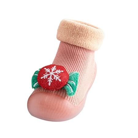 

Baby Sneakers Toddler Kids Girls Boys Christmas 3D Cartoon Slipper Socks Shoes Prewalker