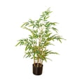thumbnail image 4 of bambú artificial, bonsái, realista, falso, en maceta, planta bambú artificial para sala estar, jardín, escritorio, decoración del hogar 09 m de alto, 4 of 8