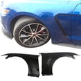 thumbnail image 2 of Ikon Motorsports Compatible with 15-17 Ford Mustang GT350 Style Steel Fender Trim w Inserts Unpainted Black, 2 of 6