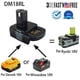 thumbnail image 3 of Para Batería de Iones de Litio Milwaukee 20V/18V Convertida en Adaptador RYOBI 18V P108 ABP1801, 3 of 5