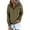 Army Green, variant on Towmus Half Boutton Womens Hoodies Drawstring Hooded Sweatshirts for Woman With Pocket