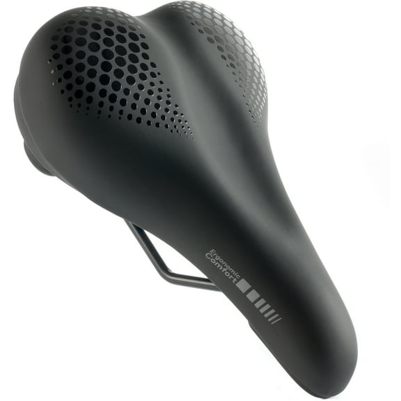 Delta Cycle Memory Foam Padded Comfort Saddle Medium, Black