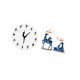 thumbnail image 5 of Reloj De Pared De Bailarina De Ballet Con Escultura De Reno, Elegante Reloj Silencioso Decorativo De Resina Y Figura De Animal Para Decoración Del Hogar Y La Oficina., 5 of 8