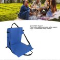 thumbnail image 4 of Folding Seat Cushion Soft Breathable Wearable Portable Foldable Chair Pad for Bleacher Camping Hiking Fishing Blue, 4 of 5