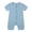 Blue, variant on Boys Romper Jumpsuit Baby Zipper Short Sleeve Sleeper Pajamas Khaki 0-3 Months