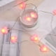 thumbnail image 4 of Aparatos de cocina, accesorios de cocina, utensilios de cocina, herramientas de cocina, luces LED de tela con forma de corazón de melocotón, luces decorativas para habitación de niña, poste de luz, 4 of 5