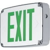 Progress Lighting Pewle-Dg-30 Double Sided Green Led Exit Sign For End Or Ceiling Mounting