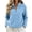 Sky Blue, variant on Hurxie Women’s Quarter Zip Fleece Pullover Fuzzy Sherpa Jacket Half Zip Mockneck Sweatshirt Jacket,Long Sleeve Cozy Layering Tops,Fuzzy Outfits